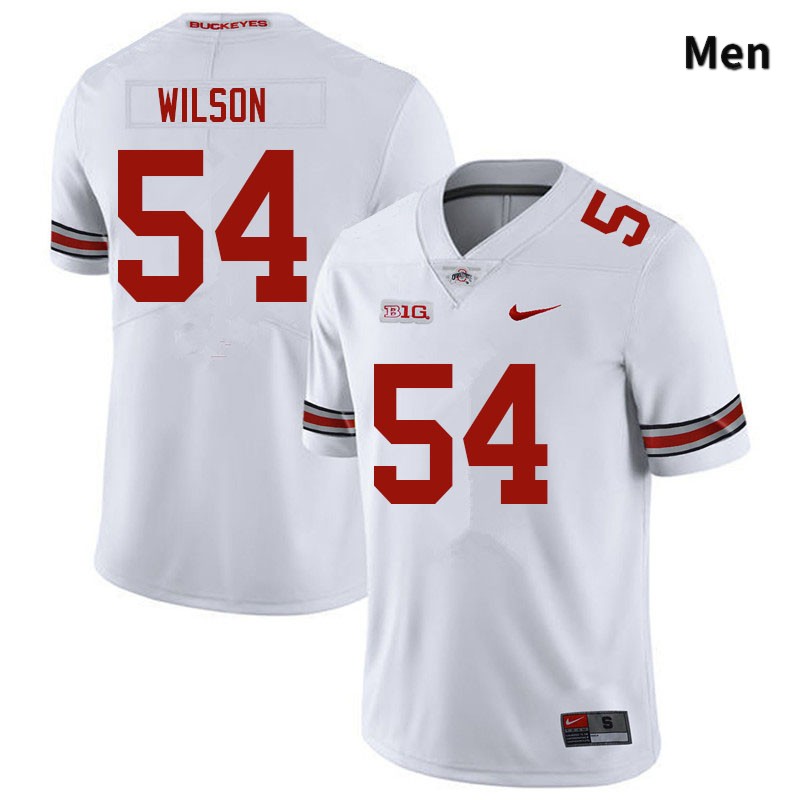 Ohio State Buckeyes Toby Wilson Men's #54 White Authentic Stitched College Football Jersey